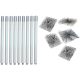 Schornsteinreinigungsset von unten 12,6 m (1,4) 5 quadratische Bürsten 120–200