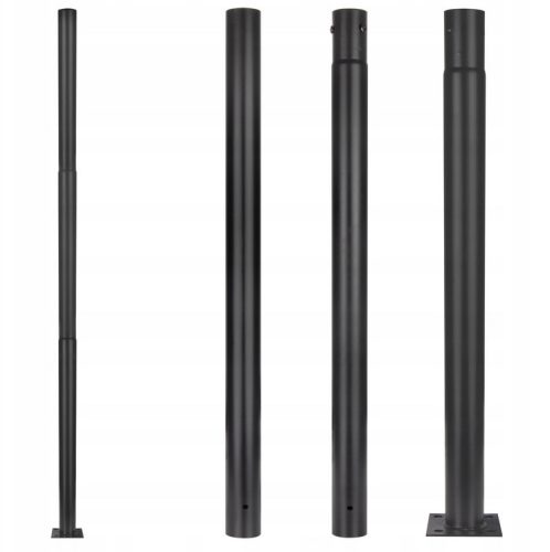 LICHTMAST 3M MAST FÜR STRASSENLEUCHTEN LATERNEN 60mm SCHWARZ