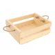  Dekokiste aus Holz mit Griff 30x20x16 cm, Aufbewahrungsbox