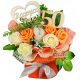  STRAUß AUS HANDTÜCHERN, GESCHENK, HOCHZEIT, JAHRESTAG, Duftende Seifenrosen, Goldener Jahrestag