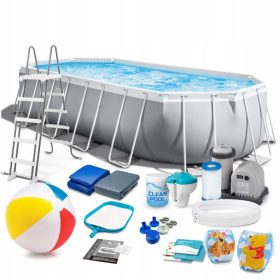 Rahmengartenpool 610 x 305 x 122 cm Set 18 in 1 INTEX 26798