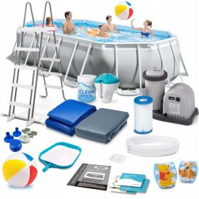 Intex rechteckiger Rahmenpool 300 x 503 cm