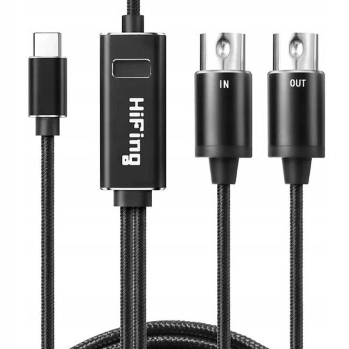  USB-C-zu-MIDI-Konverter-Schnittstellenadapter für Tastenorgeln