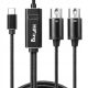 USB-C-zu-MIDI-Konverter-Schnittstellenadapter für Tastenorgeln