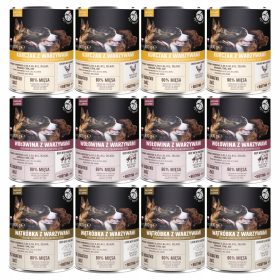    PET REPUBLIC Nassfutter für Hunde in Sauce, Geschmacksmischung 12 x 800 g