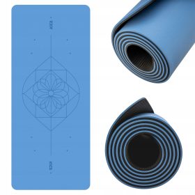    Blaue Kica-Gymnastikmatte für Yoga, Pilates, Physiotherapie