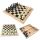  Schachspiel Dame Hintergrund groß XXL Holz 3in1 Geschenk 32 x 32 cm