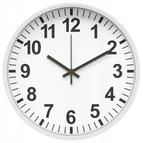 Modern20 Wanduhr weiß, schwarz, Brauntöne, 26 cm