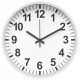  Modern20 Wanduhr weiß, schwarz, Brauntöne, 26 cm