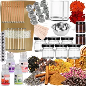    KERZENHERSTELLUNGSKIT, KERZENHERSTELLUNG SOJAWACHS DIY ALS GESCHENK