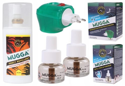  KPL MUGGA Electro + Kartusche + Kartusche 35 ml + DEET 50 Spray