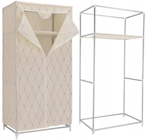  Gockowiak Kleiderschrank GARD VITTO GAJA BEIGE 75 x 160 x 50 cm Beigetöne