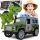  JEEP-ANGETRIEBENES AUTO MIT EINEM DINOSAURIER