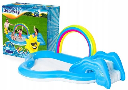 Bestway quadratischer aufblasbarer Pool 257 x 145 cm