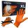 Gripzzly puderfreie Nitrilhandschuhe, Größe XL, orange, 50 Stk.