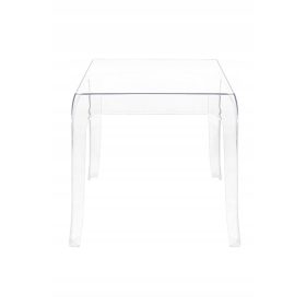    King Home GHOST quadratischer Couchtisch 42 x 42 x 41 cm transparent