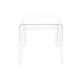  King Home GHOST quadratischer Couchtisch 42 x 42 x 41 cm transparent