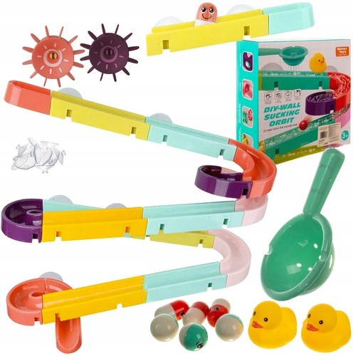  Badewannen-Rutschbahn, Wasserball-Spielzeug