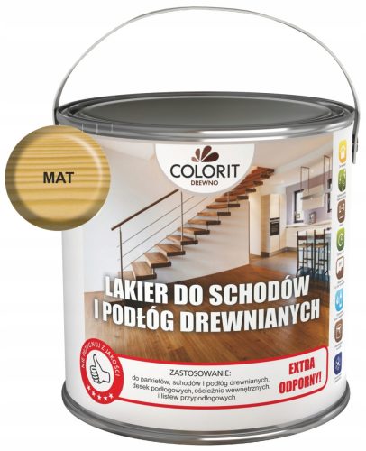 Lack für Treppen und Holzböden 2,5l - Mat