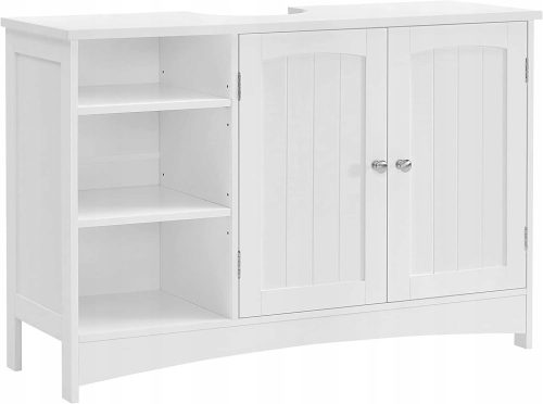 Badezimmer-Waschtischunterschrank, 90 cm, weiß