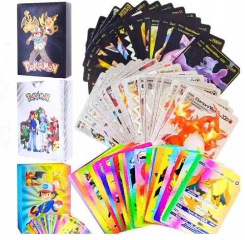  POKEMON-Karten 3in1 165-teiliges Gold-Schwarz-Silber-Set