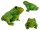  Gartenfigur, dekorativer Frosch und Kröte, 19x33x22cm, polnische Produktion