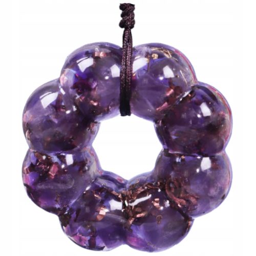 ORGONIT-ANHÄNGER GESCHENK KUPFER AMETHYST HARZ KRAFT