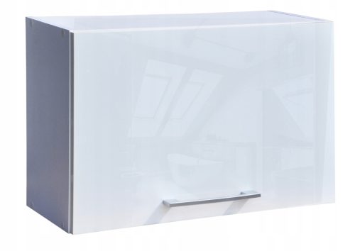 Hängender Badezimmerschrank mit Klappe, glänzend 60