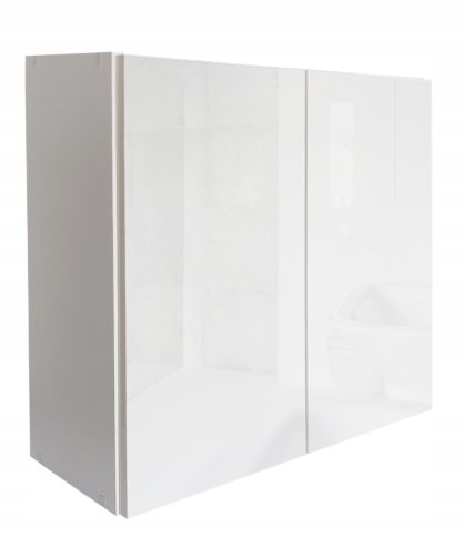 Hängender Badezimmerschrank Amos, weiß, glänzend, 80x60x23,6 cm