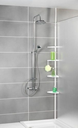 Teleskop-Eckregal für Badezimmer – bis zu 4 Ebenen