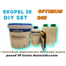   Epoxidfarbe für Beton und Metall PINKRAS 3 l Weiß glänzend