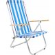  E-Sezon Liegestuhl/Stuhl, Aluminium, Blau und Marineblau
