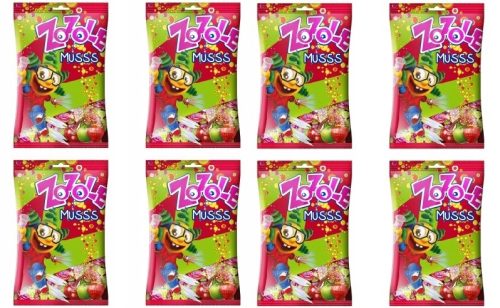 ZOZOLE Sprudelnde Bonbons 8x1kg - Apfel, Erdbeere, Kirsche im Karton