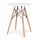  ModernHome Tisch Wohnzimmermöbel rund 60 x 60 x 75,5 cm weiß