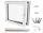 PVC-Fenster Lorac RU50x50B-58L weiß links 50x50 cm