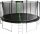 GARTEN-SPORTTRAMPOLIN MIT NETZ 16 Fuß + LEITER