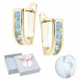    OHRRINGE AUS SILBER, ENGLISCHE KLEMME FÜR EIN MÄDCHEN, GESCHENK, 925 SILBER