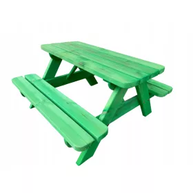 Kindertisch mit Bank Holz Outlet 12 m +