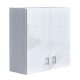 Hängender Badezimmerschrank von Amos Furniture, weiß glänzend, 60 x 23,9 x 60 cm