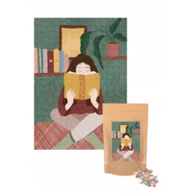    Muno Puzzle 500 Teile „Home Alone“ von Ola Kryngiert, Öko-Tasche