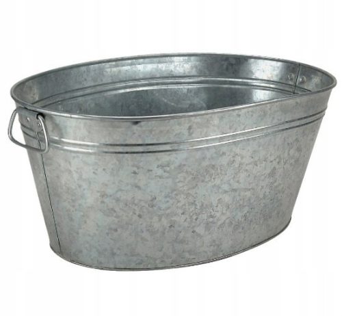 Whirlpool-Blumentopf 55 cm 38 cm, verzinkt, Metall, groß, ZWY