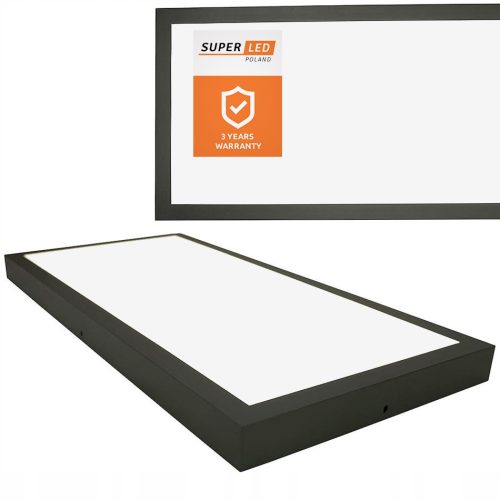  Decken-LED-Panel 36W Deckenaufbauleuchte 60 x 30cm CCD PREMIUM SCHWARZ