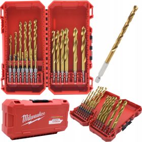   SCHLAGBOHRER FÜR METALL 2-10mm 19 Stk. SHOCKWAVE HSS-G MILWAUKEE