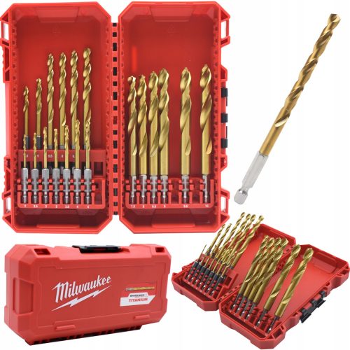 SCHLAGBOHRER FÜR METALL 2-10mm 19 Stk. SHOCKWAVE HSS-G MILWAUKEE