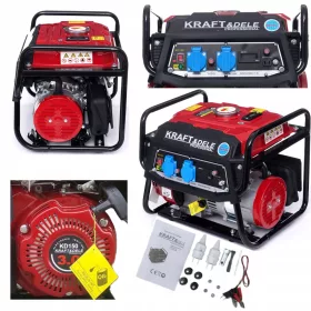 Kraft&Dele tragbarer einphasiger Generator 1500 W Benzin