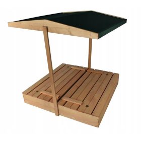 Imprägnierter Sandkasten mit Dach 120x120