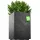  Kadax Blumentopf 39 cm x 39 x 40 cm, schwarzer Kunststoff