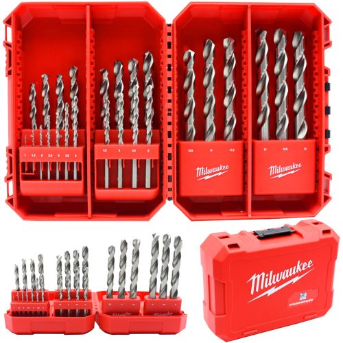 BOHRERSATZ FÜR METALL 25-tlg. 1–13 mm HSS-G THUNDERWEB MILWAUKEE