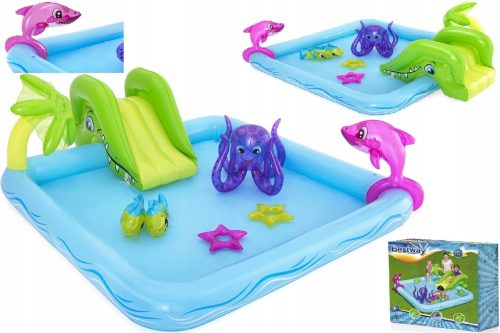  Bestway rechteckiger aufblasbarer Pool 239 x 206 cm
