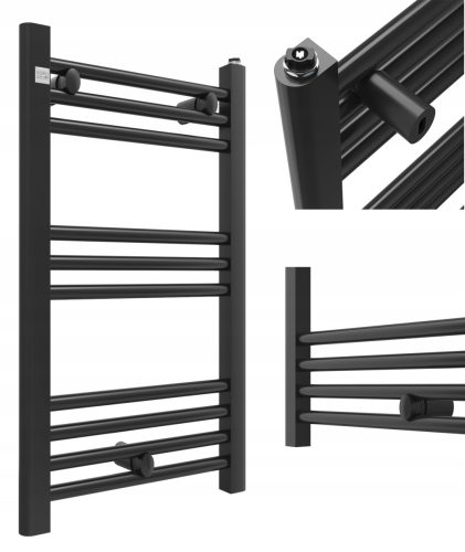 Granitan-Wasserbadheizkörper 251 W 400 x 700 mm schwarz